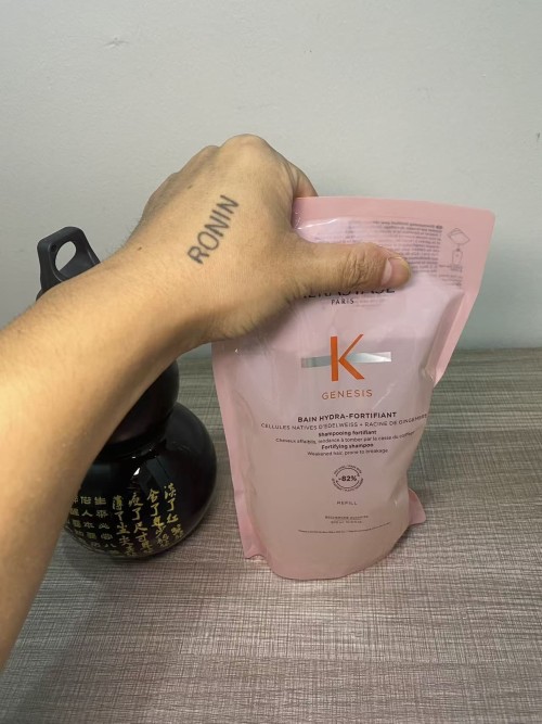 Kajia Yuanqi Ginger Essence Scalp Serum 500ml Powder Bottle for Dry and Frizzy Hair Repair Oil