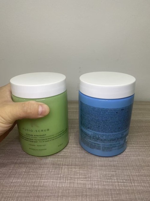 Kajia Scalp Care Cleansing Cream, Soothing Green Can 500G, Sea Salt Blue Can