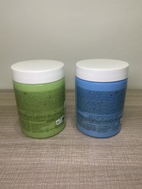 Kajia Scalp Care Cleansing Cream, Soothing Green Can 500G, Sea Salt Blue Can